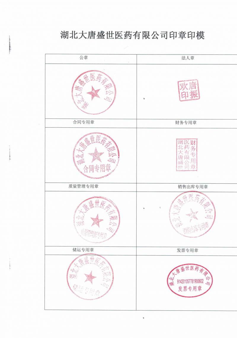 湖北大唐盛世医药有限公司