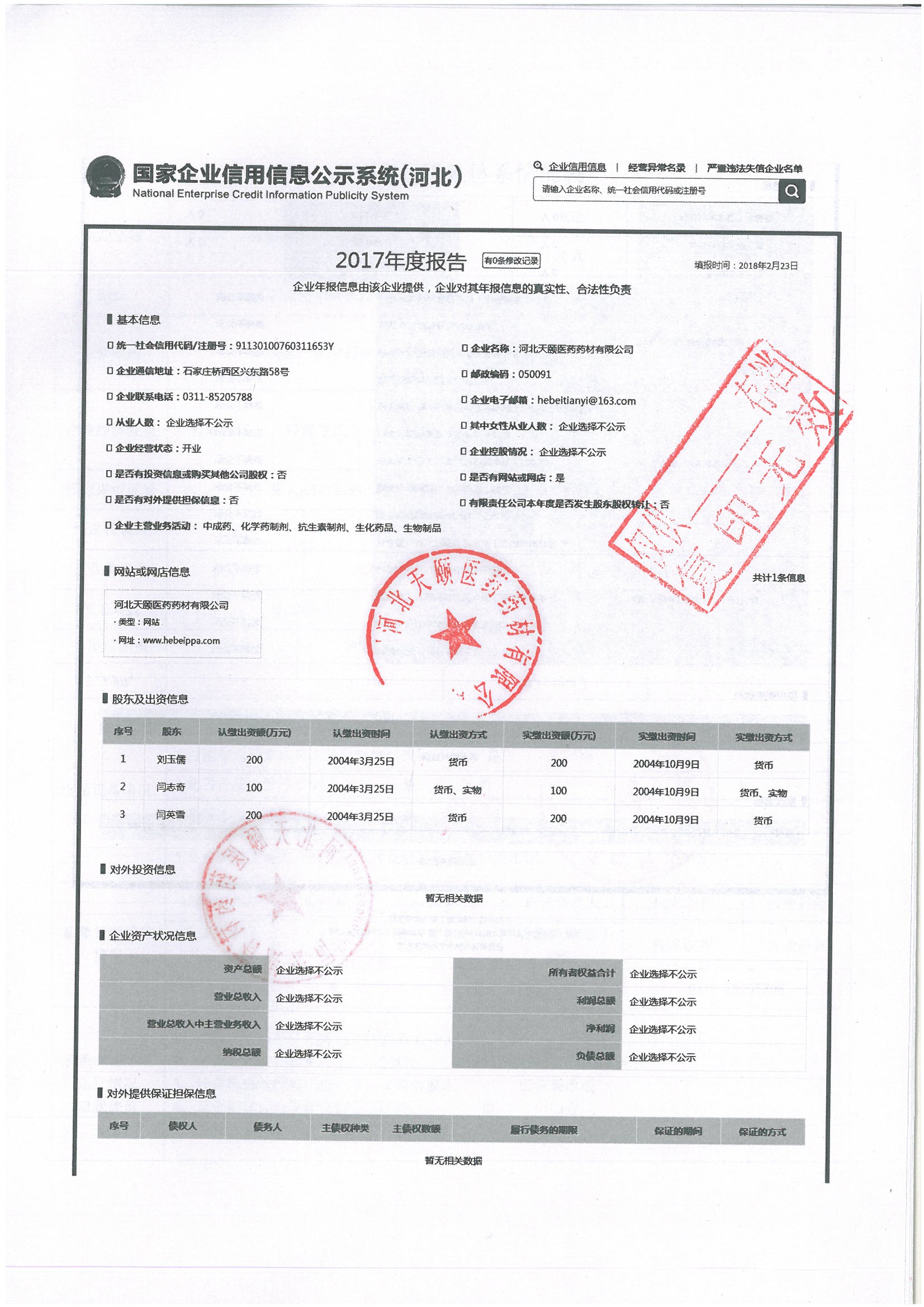 上一年度企業報告