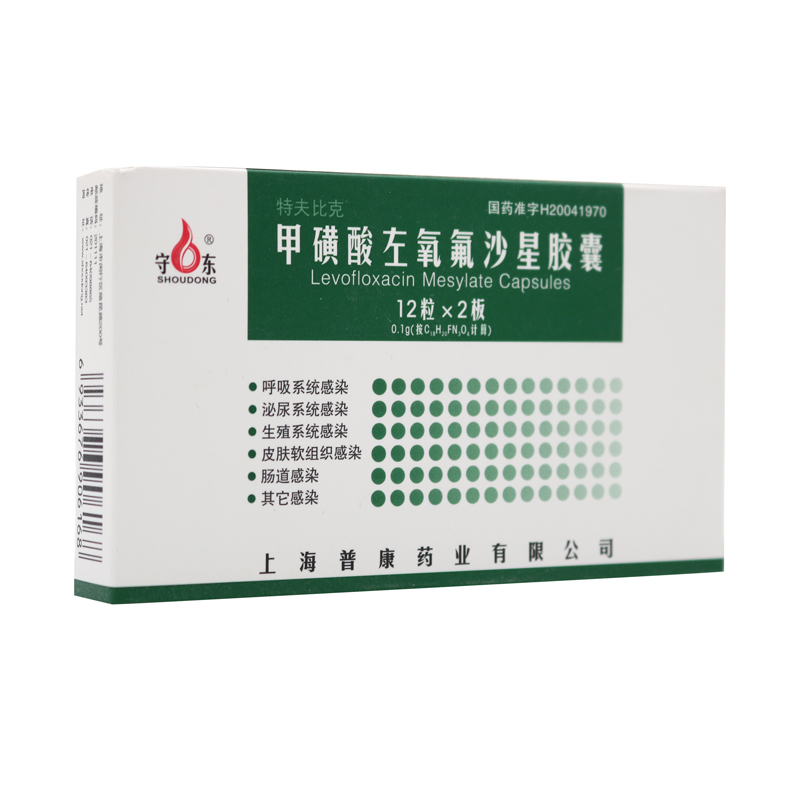 守东 甲磺酸左氧氟沙星胶囊 0.